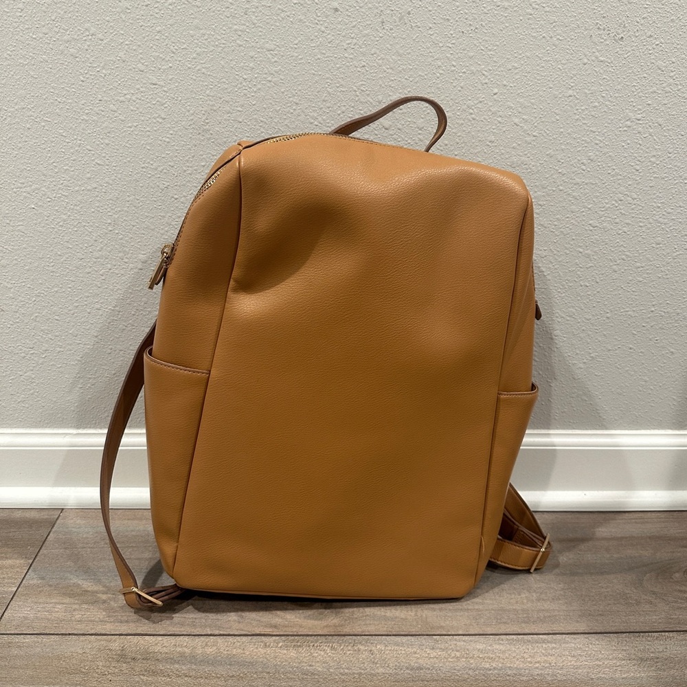 A New Day Leather Laptop Backpack
